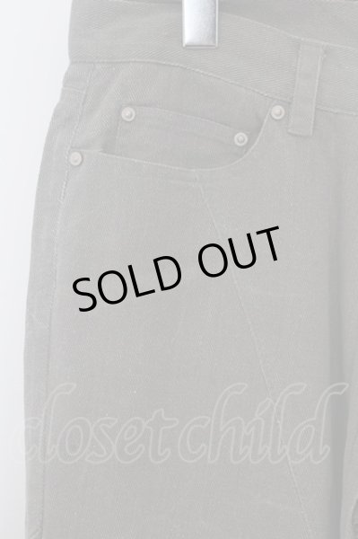 画像2: BERNINGS-SHO パンツ.裾ZIPパッチワーク /グレー/L O-23-06-12-031-BE-pa-YM-ZT177 (2)