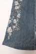 画像3: TORNADO MART パンツ.ビーズ刺繍フレアデニム /ライトインディゴ/L O-23-06-12-032-TO-pa-YM-ZT156 (3)