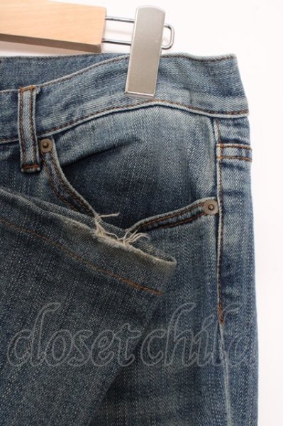 画像5: TORNADO MART パンツ.ビーズ刺繍フレアデニム /ライトインディゴ/L O-23-06-12-032-TO-pa-YM-ZT156 (5)