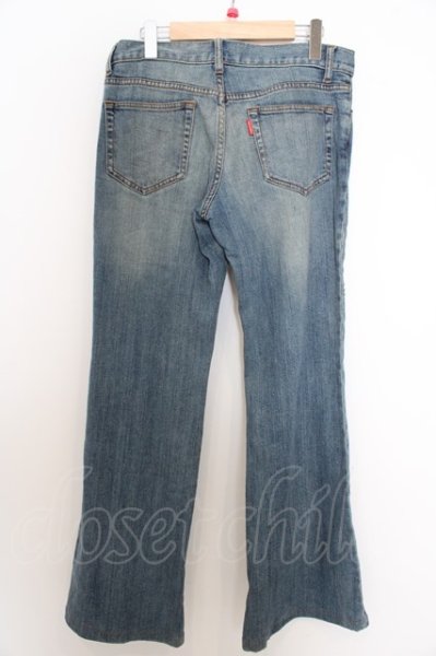 画像7: TORNADO MART パンツ.ビーズ刺繍フレアデニム /ライトインディゴ/L O-23-06-12-032-TO-pa-YM-ZT156 (7)