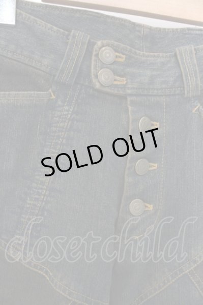 画像2: TORNADO MART パンツ.パッチワークベルボトム /インディゴ/L O-23-06-12-035-TO-pa-YM-ZT463 (2)