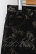 画像2: TORNADO MART パンツ.レースアップフラワーフレアデニム /ブラック/L O-23-06-12-041-TO-pa-YM-ZT463 (2)
