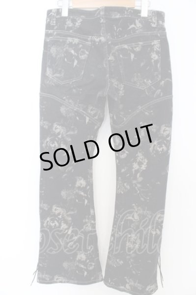 画像6: TORNADO MART パンツ.レースアップフラワーフレアデニム /ブラック/L O-23-06-12-041-TO-pa-YM-ZT463 (6)