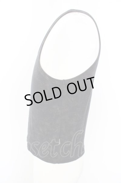 画像2: TORNADO MART タンクトップ.ムラ染めショート /ブラック/ O-23-06-12-010-TO-to-YM-ZT171 (2)