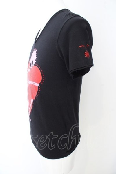 画像3: 【SALE】TORNADO MART Tシャツ.コラボハートスカル /ブラック/L O-23-06-12-011-TO-ts-YM-ZT171