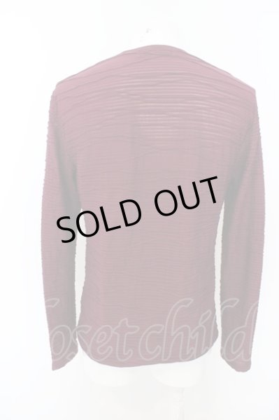 画像4: TORNADO MART カットソー.タックジャガード /ボルドー/M O-23-06-12-013-TO-to-YM-ZT171 (4)