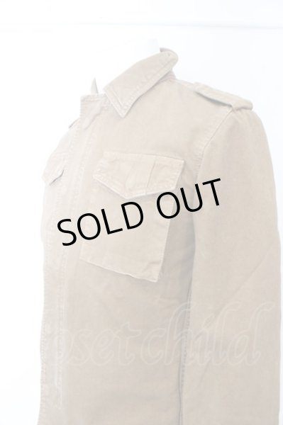 画像2: GOSTAR DE FUGA シャツ.Endsweep ウォッシュドミリタリー'12AW /ベージュ/44 O-23-06-18-030-GO-sh-YM-ZT214 (2)