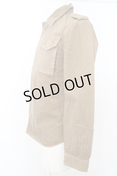 画像3: GOSTAR DE FUGA シャツ.Endsweep ウォッシュドミリタリー'12AW /ベージュ/44 O-23-06-18-030-GO-sh-YM-ZT214 (3)