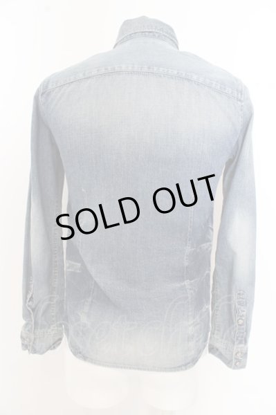 画像4: GOSTAR DE FUGA シャツ. Imitation デニムシャツ'12AW /インディゴ/44 O-23-06-18-034-GO-sh-YM-ZT220 (4)