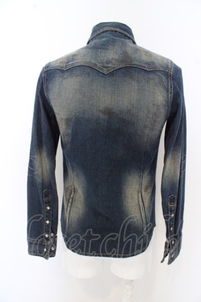 画像4: FUGA シャツ.ヴィンテージデニムウエスタン'08 /インディゴ/44 O-23-06-18-035-FU-sh-YM-ZT214 (4)