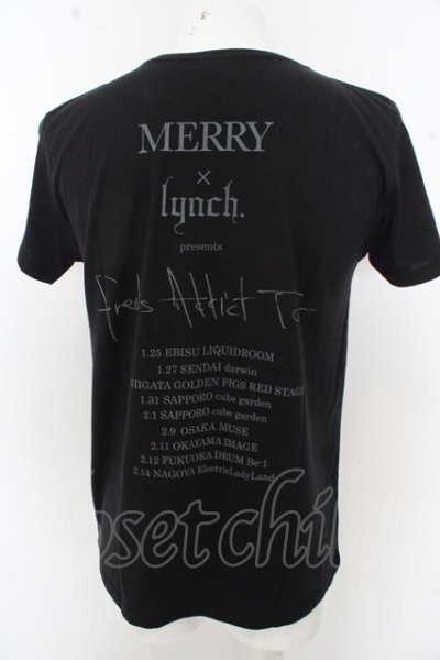 画像2: 【SALE】lynch. Tシャツ.×MERRY「Freaks Addict Tour」 /ブラック/M O-23-06-18-047-LY-ts-YM-ZT214