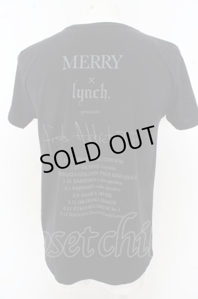 画像2: lynch. Tシャツ.×MERRY「Freaks Addict Tour」 /ブラック/M O-23-06-18-047-LY-ts-YM-ZT214 (2)