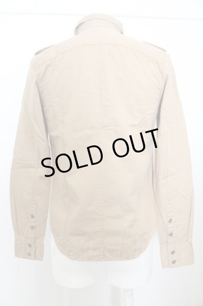 画像3: GOSTAR DE FUGA シャツ.ダメージミリタリー'12SS /ベージュ/44 O-23-06-19-057-GO-sh-YM-ZT242 (3)