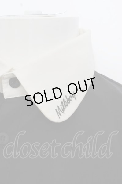 画像3: MILK BOY シャツ.刺繍襟 /ブラックｘアイボリー/ O-23-06-19-107-MI-sh-YM-ZT375 (3)