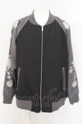 【セール】NO ID. BLACK ジャケット.エンブロイダリーリバーシブルBIG'23SS /グレー/ONE O-23-06-24-028-NO-ja-YM-ZT227