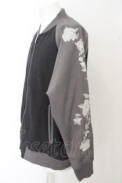 画像2: NO ID. BLACK ジャケット.エンブロイダリーリバーシブルBIG'23SS /グレー/ONE O-23-06-24-028-NO-ja-YM-ZT227 (2)