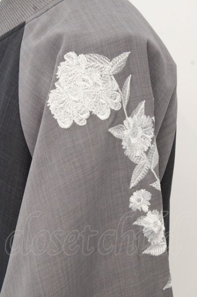 画像3: NO ID. BLACK ジャケット.エンブロイダリーリバーシブルBIG'23SS /グレー/ONE O-23-06-24-028-NO-ja-YM-ZT227 (3)