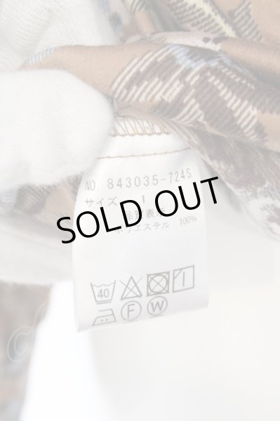 画像5: NO ID. シャツ.プレミアムエステルスウェード花柄プリントショートカラー /ベージュ/1 O-23-06-24-033-NO-sh-YM-ZT209 (5)