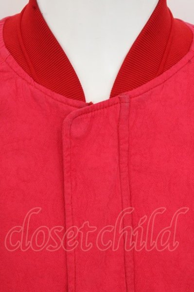 画像2: Moonage Devilment(清春) ジャケット.ペイズリージャガード切り替えブルゾン /ピンクｘレッド/46 O-23-06-24-059-Mo-ja-YM-ZT227 (2)