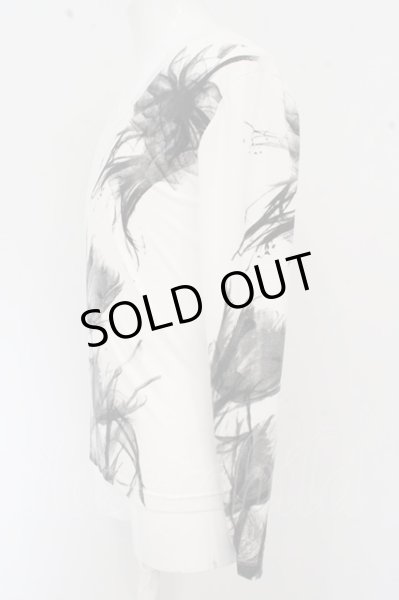 画像4: POTENZA カットソー.フラワープリントテレコ /ホワイト/M O-23-06-24-087-PO-to-YM-ZT209 (4)