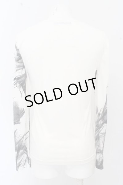 画像6: POTENZA カットソー.フラワープリントテレコ /ホワイト/M O-23-06-24-087-PO-to-YM-ZT209 (6)