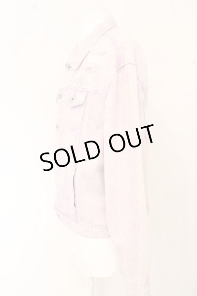 画像2: eight_∞(エイト バイ エイト) ジャケット.STELLA DISTRESSED DENIM /パープル/ O-23-06-24-092-MA-to-YM-ZT209 (2)