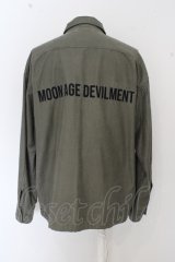 【SALE】Moonage Devilment(清春) ジャケット.Embroidery Over Military Jacket /カーキ/48 O-23-06-24-094-Mo-ja-YM-ZT289