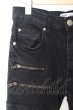 画像3: agr AnotheR aGitation パンツ.Washed Zip Biker /ブラック/28 O-23-06-24-105-ag-pa-YM-ZT210 (3)
