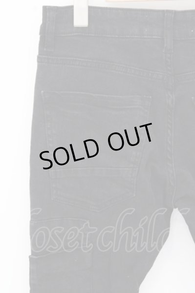 画像6: agr AnotheR aGitation パンツ.Washed Zip Biker /ブラック/28 O-23-06-24-105-ag-pa-YM-ZT210 (6)