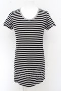 【セール】NO ID. BLACK Tシャツ.C天竺ボーダーラウンドU/N /グレーｘブラック/1 O-23-06-24-119-NO-ts-YM-ZT225