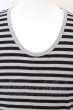 画像2: NO ID. BLACK Tシャツ.C天竺ボーダーラウンドU/N /グレーxブラック/1 O-23-06-24-119-NO-ts-YM-ZT225 (2)