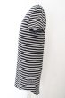 画像3: NO ID. BLACK Tシャツ.C天竺ボーダーラウンドU/N /グレーxブラック/1 O-23-06-24-119-NO-ts-YM-ZT225 (3)