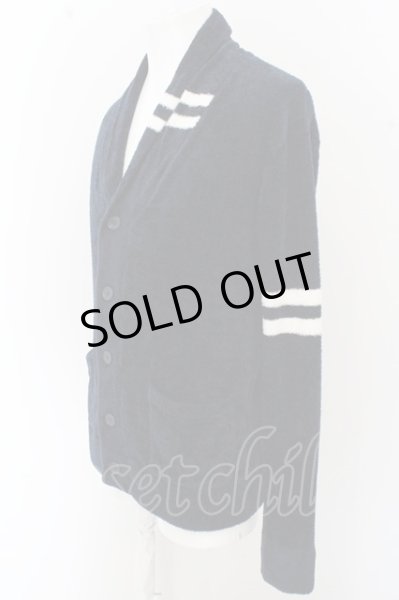 画像2: Black by VANQUISH カーディガン.パイルニットライン /ネイビー/S O-23-06-24-122-Bl-to-YM-ZT212 (2)