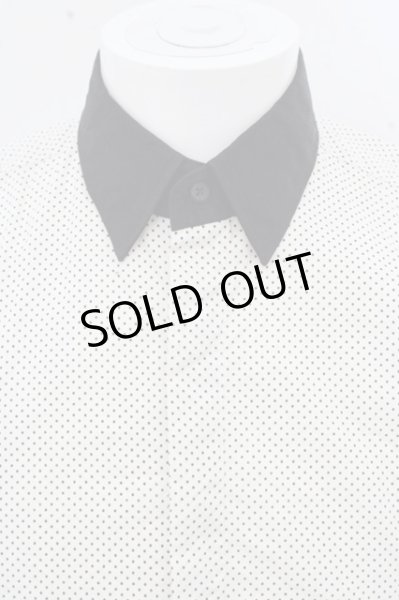 画像2: SOS TE NUTO シャツ.プチドットコットン半袖'12SS /ホワイトｘブラック/1 O-23-06-24-133-SO-sh-YM-ZT227 (2)