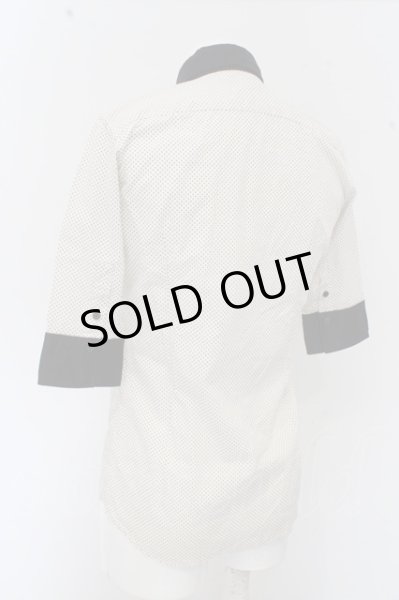 画像4: SOS TE NUTO シャツ.プチドットコットン半袖'12SS /ホワイトｘブラック/1 O-23-06-24-133-SO-sh-YM-ZT227 (4)