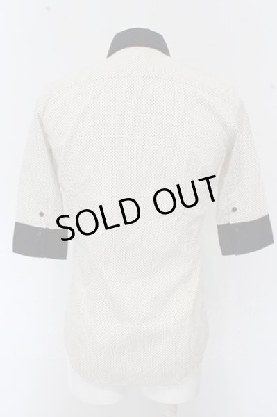 画像5: SOS TE NUTO シャツ.プチドットコットン半袖'12SS /ホワイトｘブラック/1 O-23-06-24-133-SO-sh-YM-ZT227 (5)