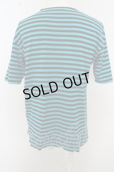 画像4: Moonage Devilment(清春) Tシャツ.ルーズボーダー /ブラックｘブルー/46 O-23-06-30-036-Mo-ts-YM-ZT270 (4)