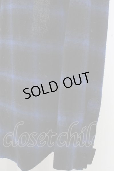 画像3: DANKE SCHON シャツ.ダメージパッチロング /ブルー/F O-23-06-30-047-DA-sh-YM-ZT278 (3)