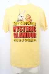 【SALE】HYSTERIC GLAMOUR Tシャツ.THE SHOCKING /イエロー/M O-23-06-30-060-HY-ts-YM-ZT278