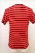画像3: 5351pour les Hommes Tシャツ.チェーンボーダーメッシュクルーネック /レッドｘブラック/2 O-23-06-30-061-53-ts-YM-ZT281 (3)