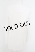 【SALE】NO ID. BLACK タンクトップ.Cテレコクロスシーム /ホワイト/1 O-23-06-30-108-NO-ts-YM-ZT280