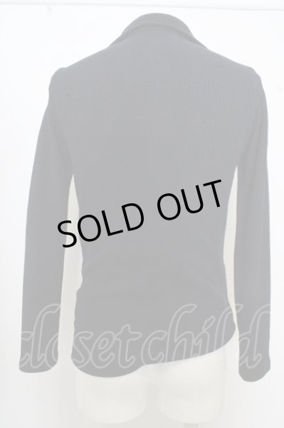 画像3: GOSTAR DE FUGA ジャケット.イタリアンカラーニット /ネイビーｘブラック/44 O-23-06-30-133-GO-ja-YM-ZT270 (3)