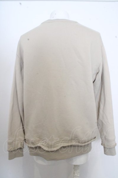 画像3: GOSTAR DE FUGA トレーナー.フェイクレイヤードシリコンプリントスウェット /ベージ/F O-23-06-30-134-GO-to-YM-ZT280 (3)