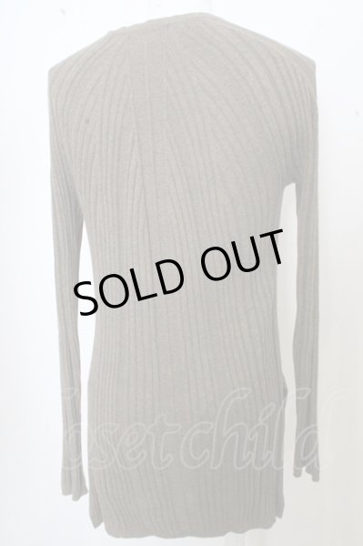 画像3: GOSTAR DE FUGA ニット.RIMTAS プルオーバースリットロング /カーキ/44 O-23-06-30-135-GO-to-YM-ZT275 (3)