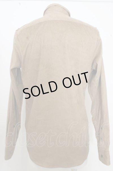 画像3: GOSTAR DE FUGA シャツ.スエードミリタリー /ベージュ/46 O-23-06-30-136-GO-sh-YM-ZT275 (3)