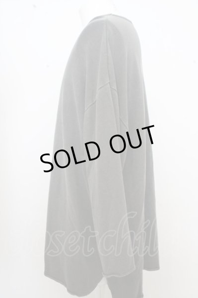 画像2: GOSTAR DE FUGA カットソー.ピグメント加工ドロップショルダー七分袖 /グレー/46 O-23-06-30-145-GO-to-YM-ZT280 (2)