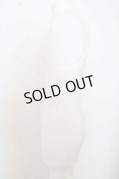 画像2: NO ID. BLACK タンクトップ.Cテレコシーム /ホワイト/2 O-23-07-04-060-NO-to-YM-ZT390 (2)