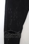 画像2: 【SALE】VANQUISH パンツ.Shotgun Damagepower Stretch Needle Skinny /ブラック/28 O-23-07-04-018-VA-pa-YM-ZT263 (2)