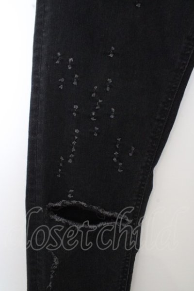 画像2: 【SALE】VANQUISH パンツ.Shotgun Damagepower Stretch Needle Skinny /ブラック/28 O-23-07-04-018-VA-pa-YM-ZT263