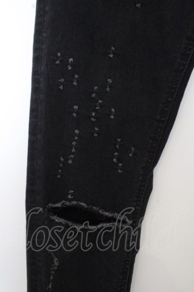 画像2: VANQUISH パンツ.Shotgun Damagepower Stretch Needle Skinny /ブラック/28 O-23-07-04-018-VA-pa-YM-ZT263 (2)